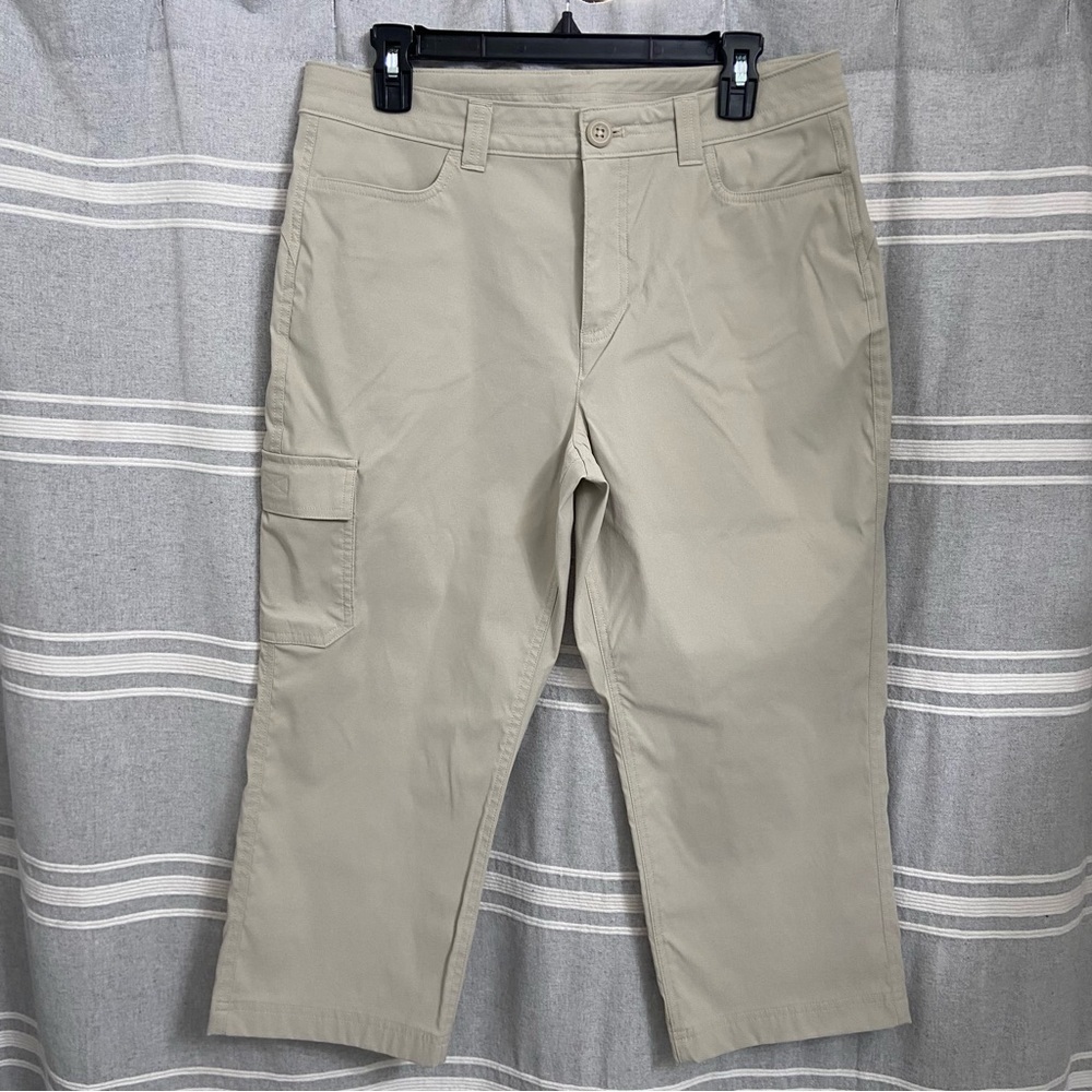 EDDIE BAUER / Khaki Outdoor Cargo Capri Pants Size 10
